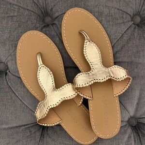 Jack Rogers Metallic Gold Sandals